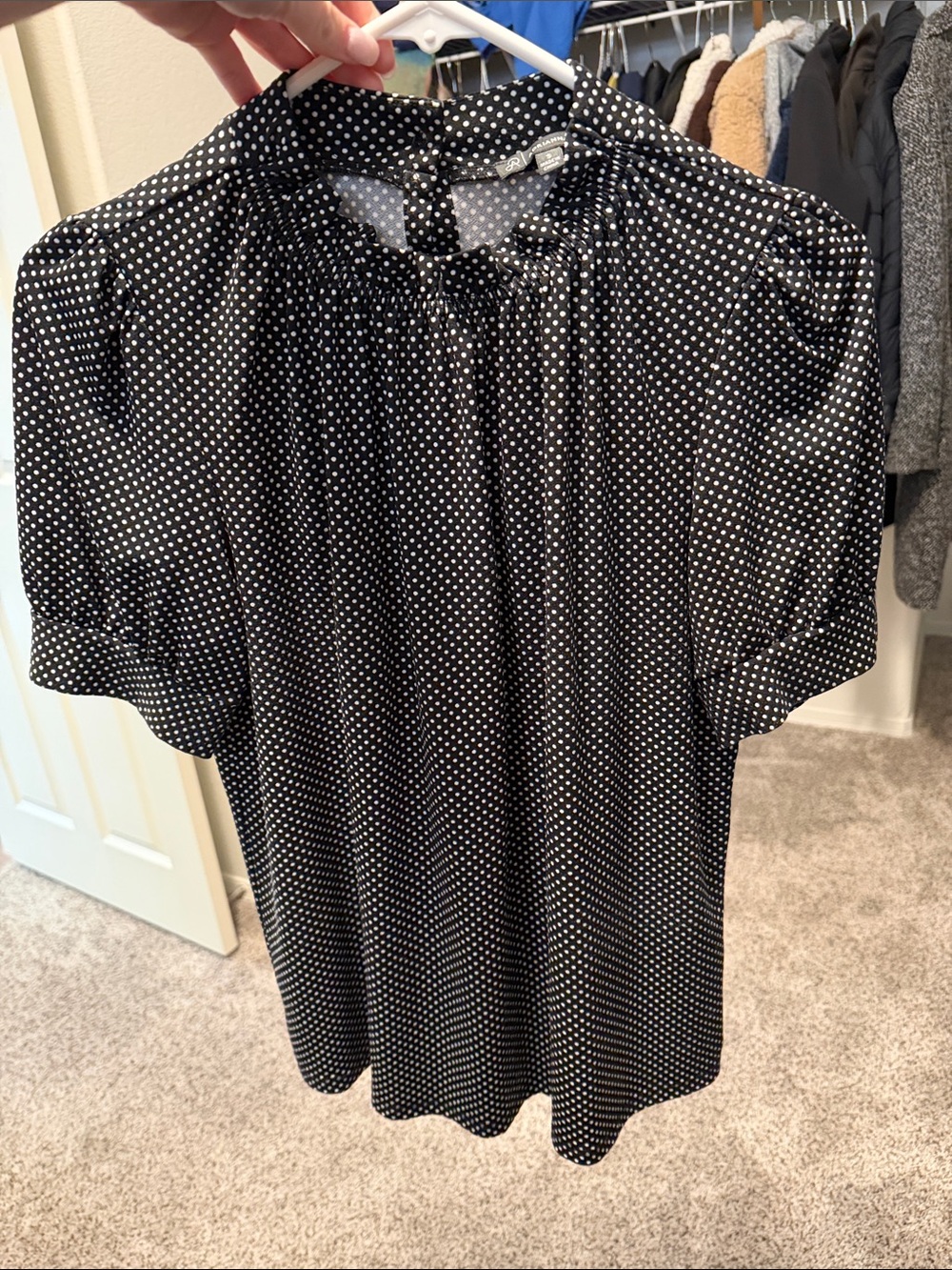 Polka dot blouse